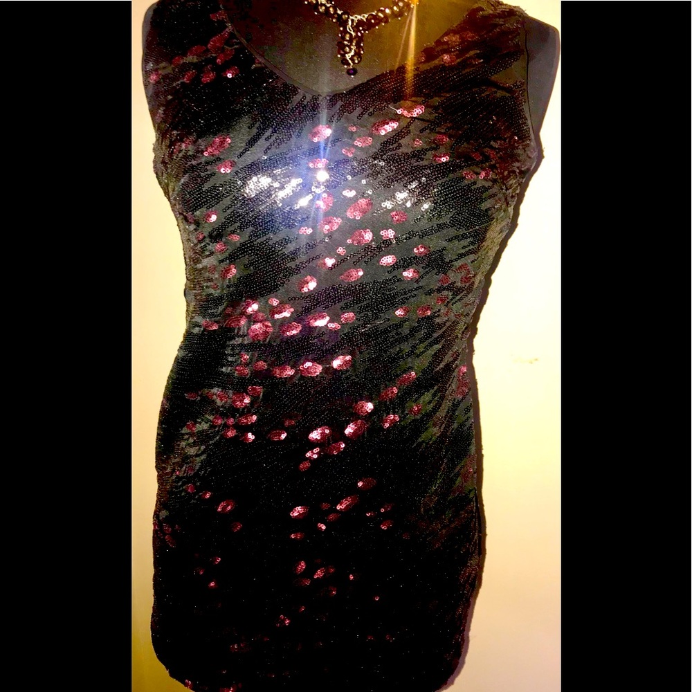 ASTR the Label Paris Black Sequins Prom Dress S